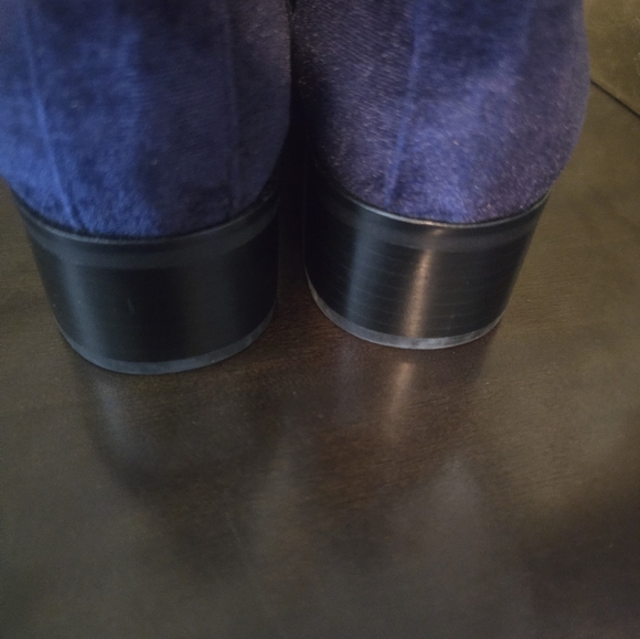 DOLCE VITA  BLUE VELVET BOOTIES SZ 8 - Picture 7 of 12